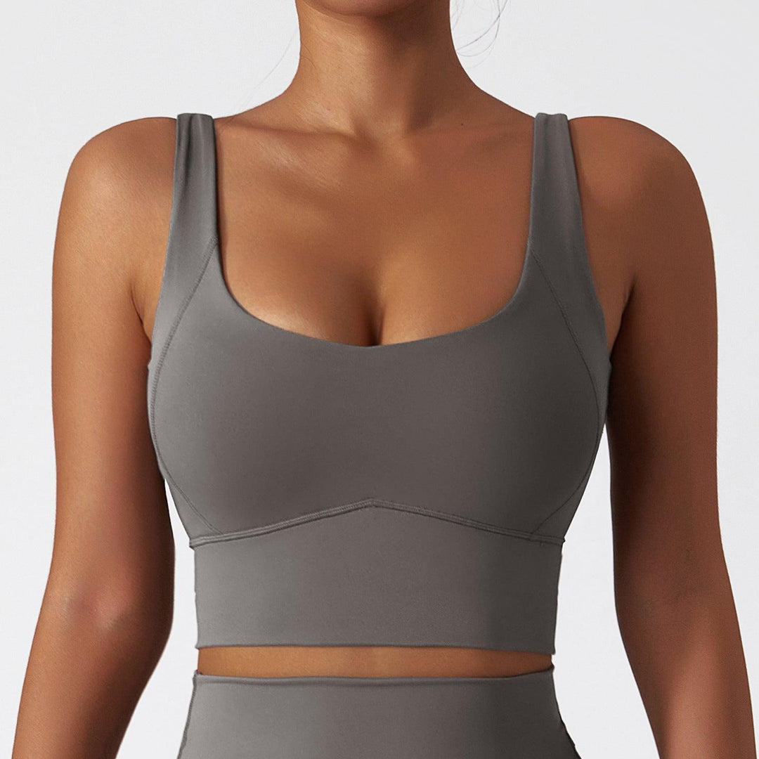 Fitshape Sport-BH - Extreme grey Vorderansicht Close-Up