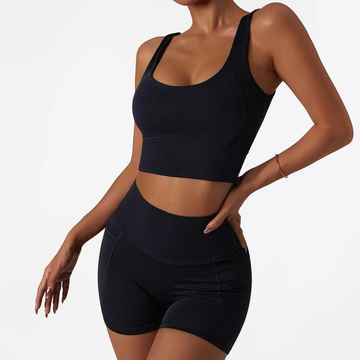 Fitshape Sport-BH - Black Vorderansicht