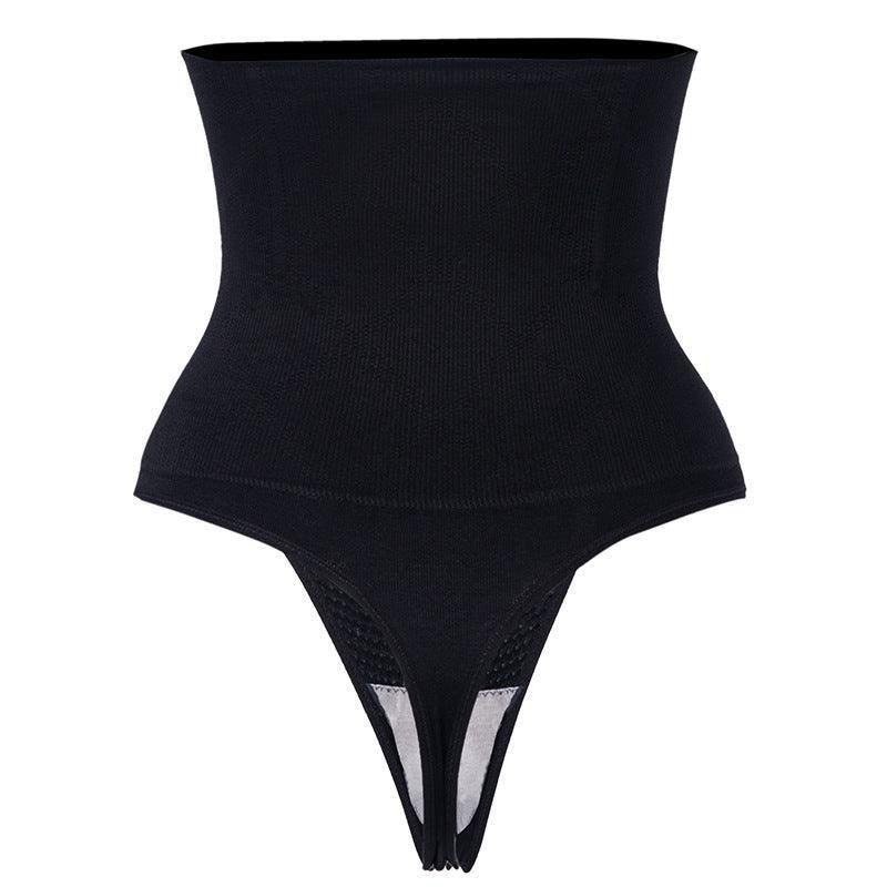 Unterwäsche Damen - Formender String Shapewear - Black Rückansicht
