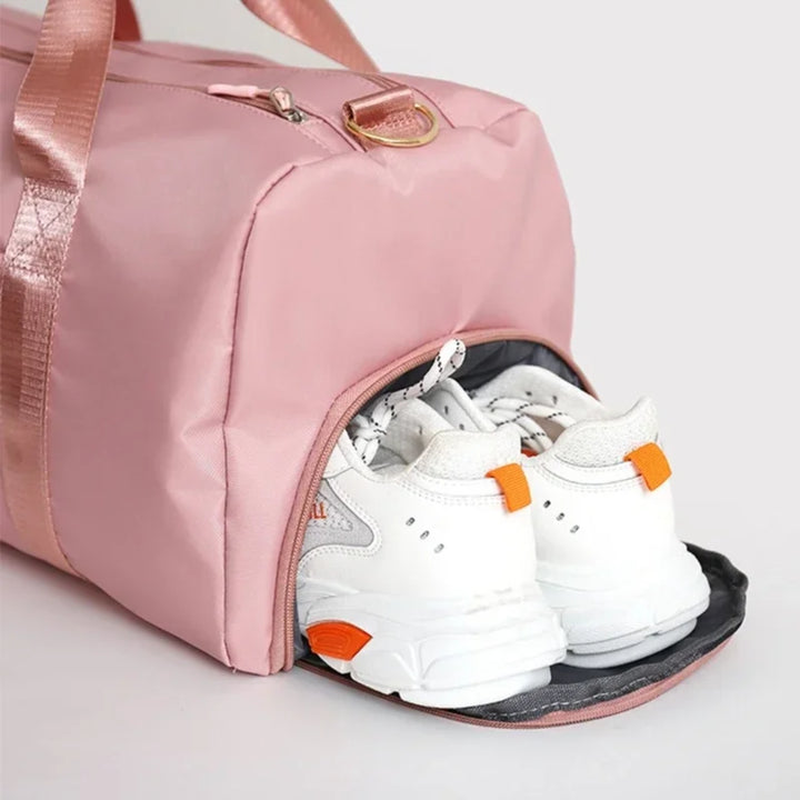 Allrounder Sporttasche 35l - Pink spezielles, wasserfestes Fach für Schuhe