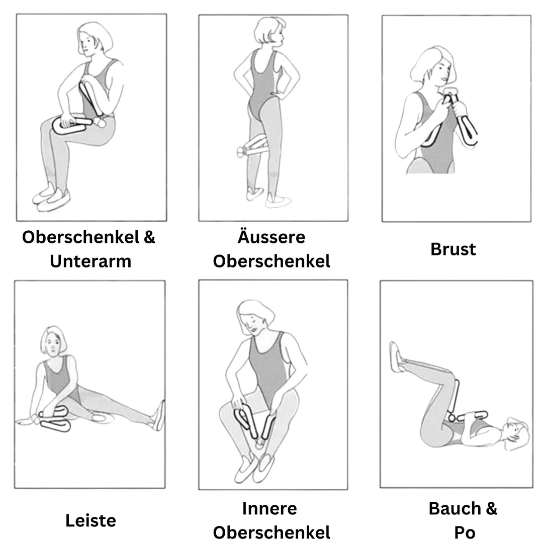 Beinpresse - Training für Po & Bauch, Innere Oberschenkel, Leiste, Brust, Äussere Oberschenkel, Oberschenkel & Unterarm.