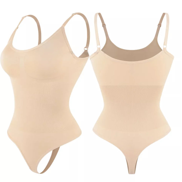 Body Shapewear Damen Bodysuit – Tanga-Design Bisque