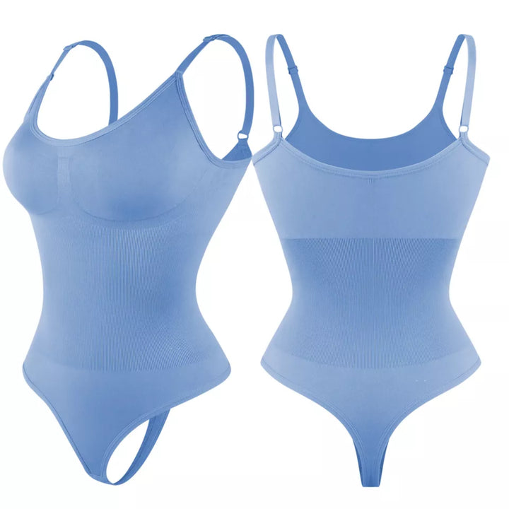 Body Shapewear Damen Bodysuit – Tanga-Design Cornflowerblue