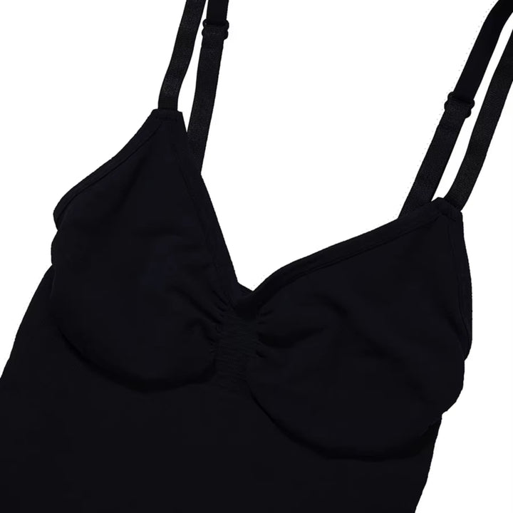 Bodysuit Shapewear Hosen Design - Verstellbare Träger Close-Up