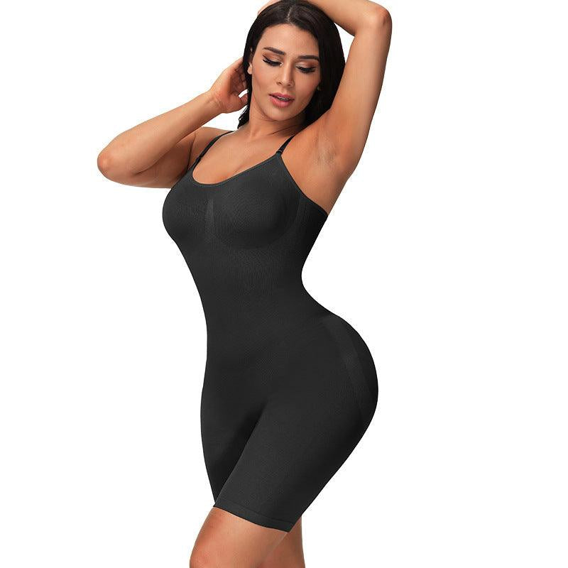 Bodysuit Shapewear Hosen Design - Black Seitenansicht