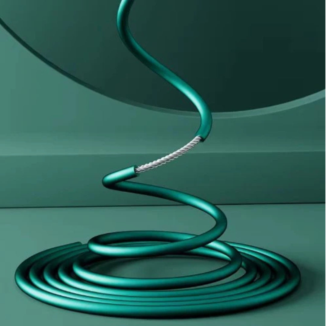 Ergonomisches Springseil mit Displayanzeige - Robustes Stahlseil