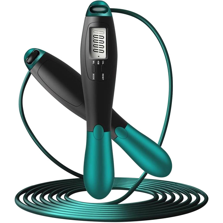 Ergonomisches Springseil mit Displayanzeige - Green