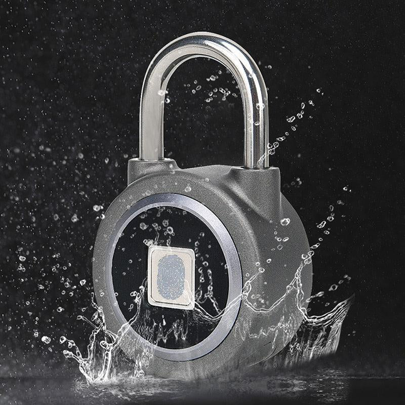 Fingerabdruck Schloss aus Edelstahl - Vorderansicht - Wasserdicht IP65
