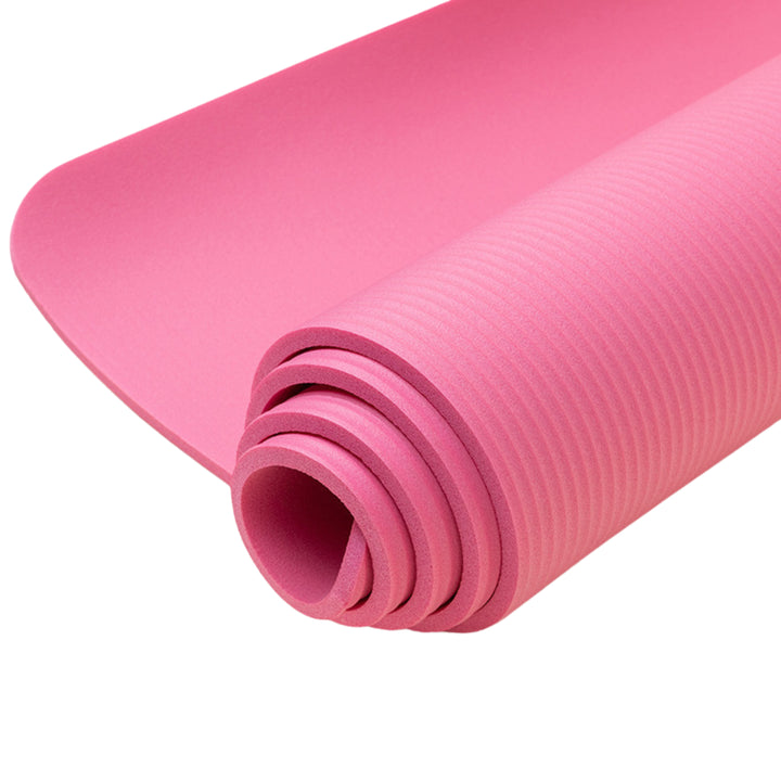 Yogamatte - Pink ausgerollt