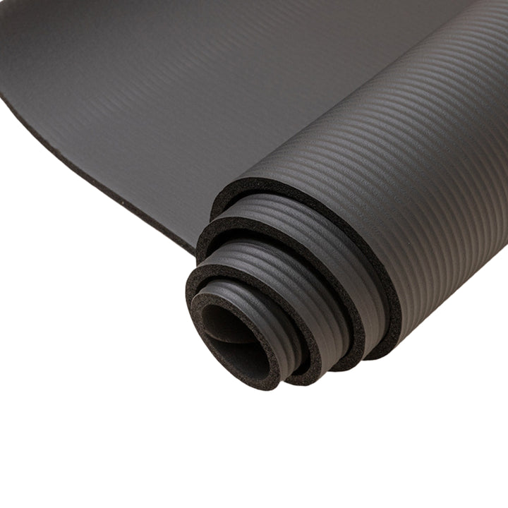 Yogamatte - Black ausgerollt