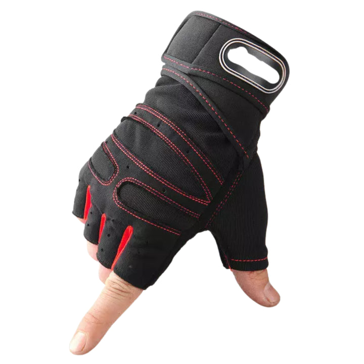 Fitness Handschuhe mit Handgelenkstütze –  Red