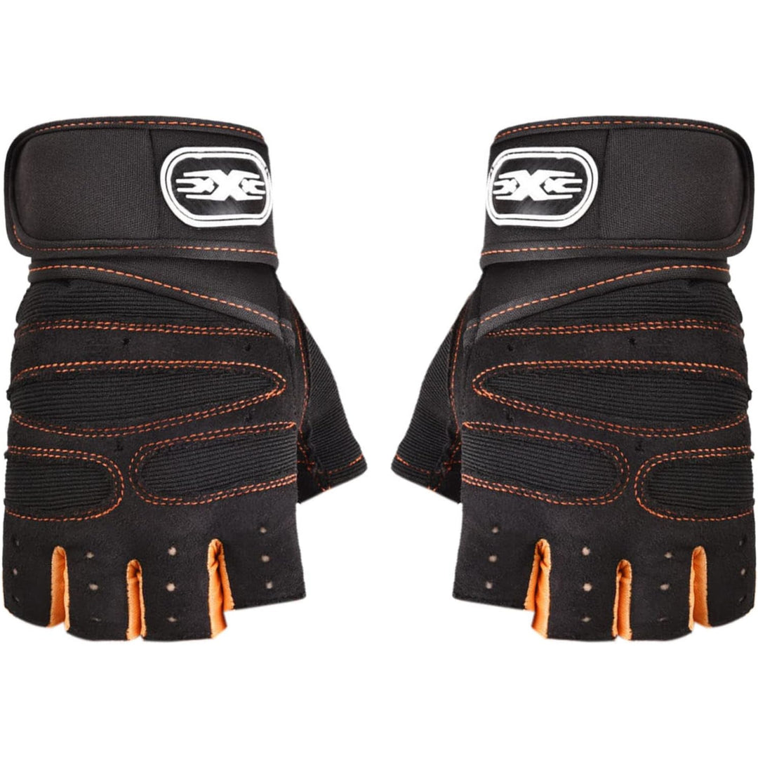 Fitness Handschuhe mit Handgelenkstütze –  Orange