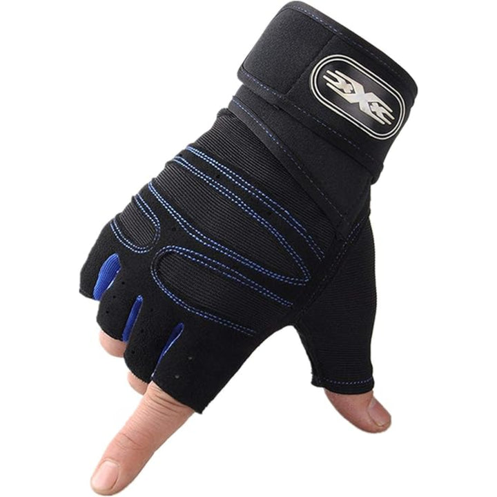 Fitness Handschuhe mit Handgelenkstütze –  Blue