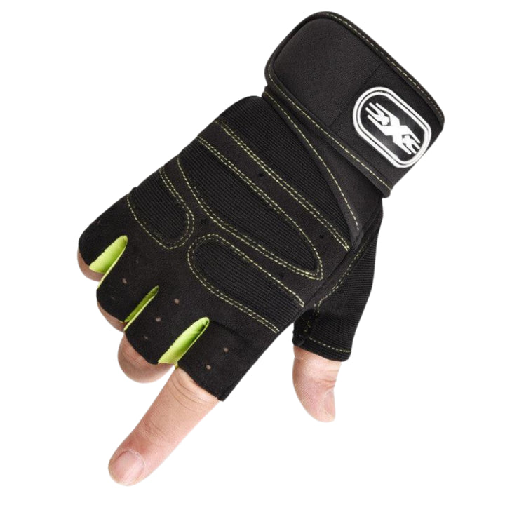 Fitness Handschuhe mit Handgelenkstütze –  Green