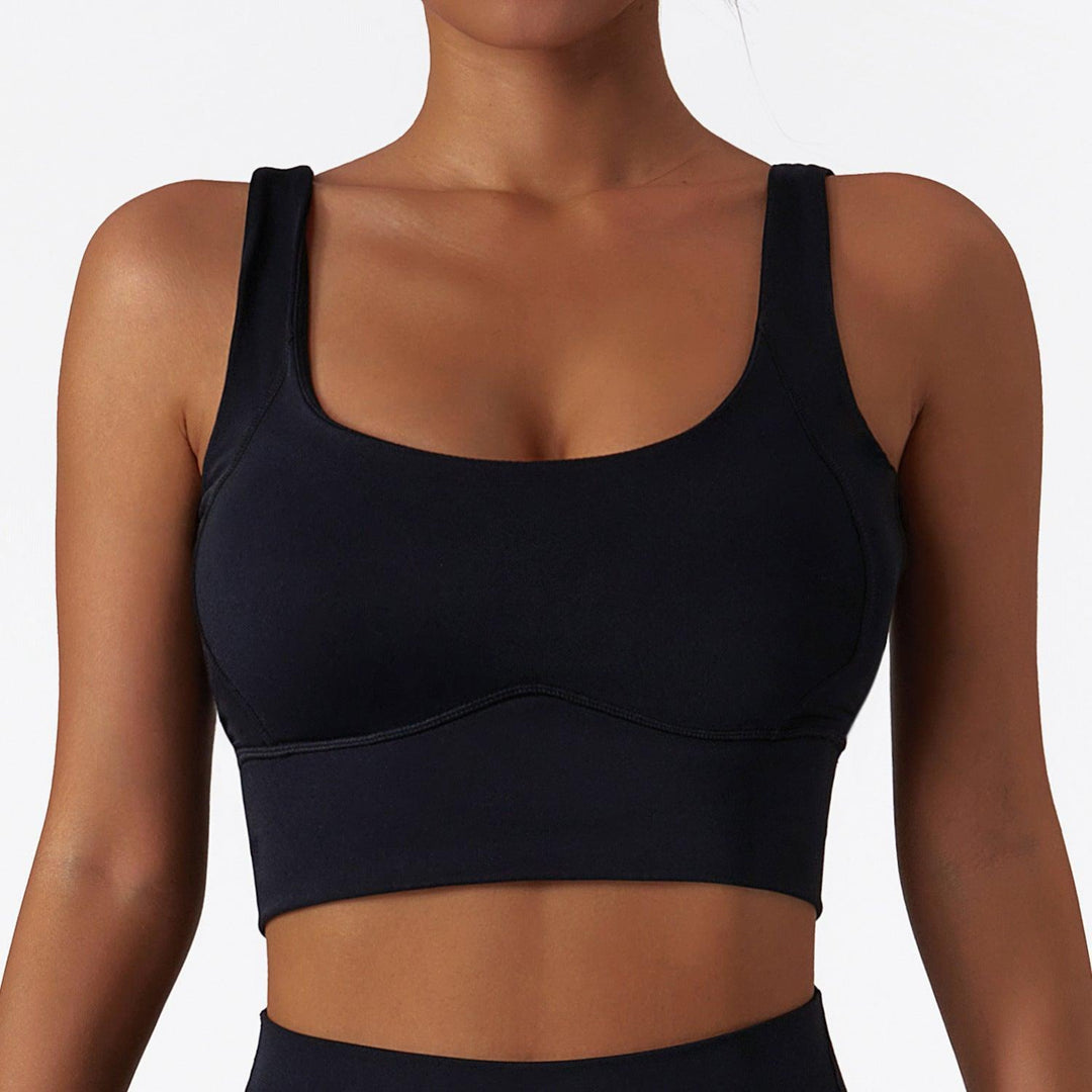 Fitshape Sport-BH - Black Vorderansicht Close-Up