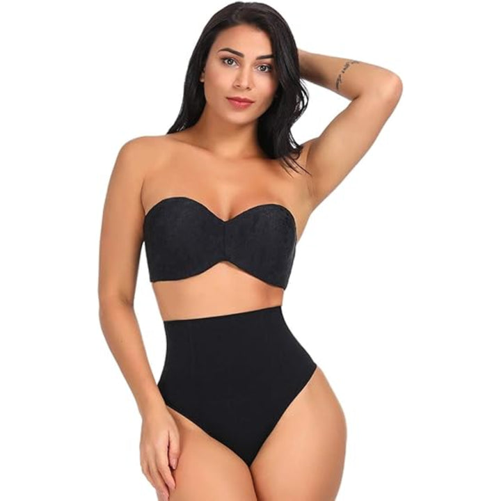 Unterwäsche Damen - Formender String Shapewear - Black Vorderansicht