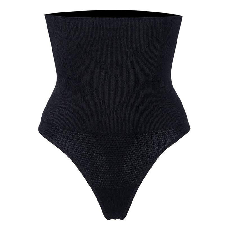 Unterwäsche Damen - Formender String Shapewear - Black Vorderansicht