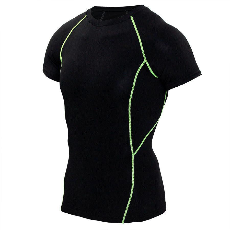 Funktionsshirt Herren - Sport T-Shirt kurz - Green Seitenansicht