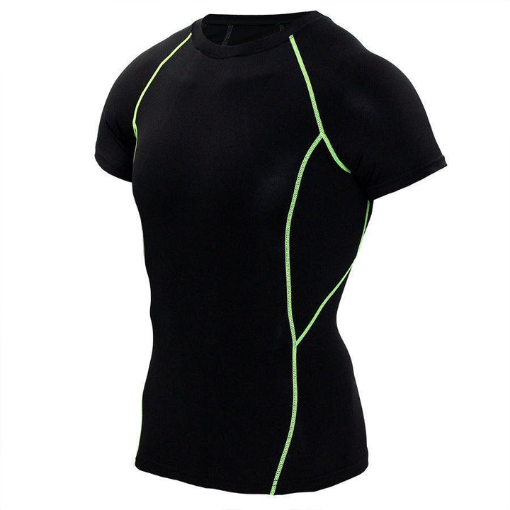 Funktionsshirt Herren - Sport T-Shirt kurz - Green Seitenansicht