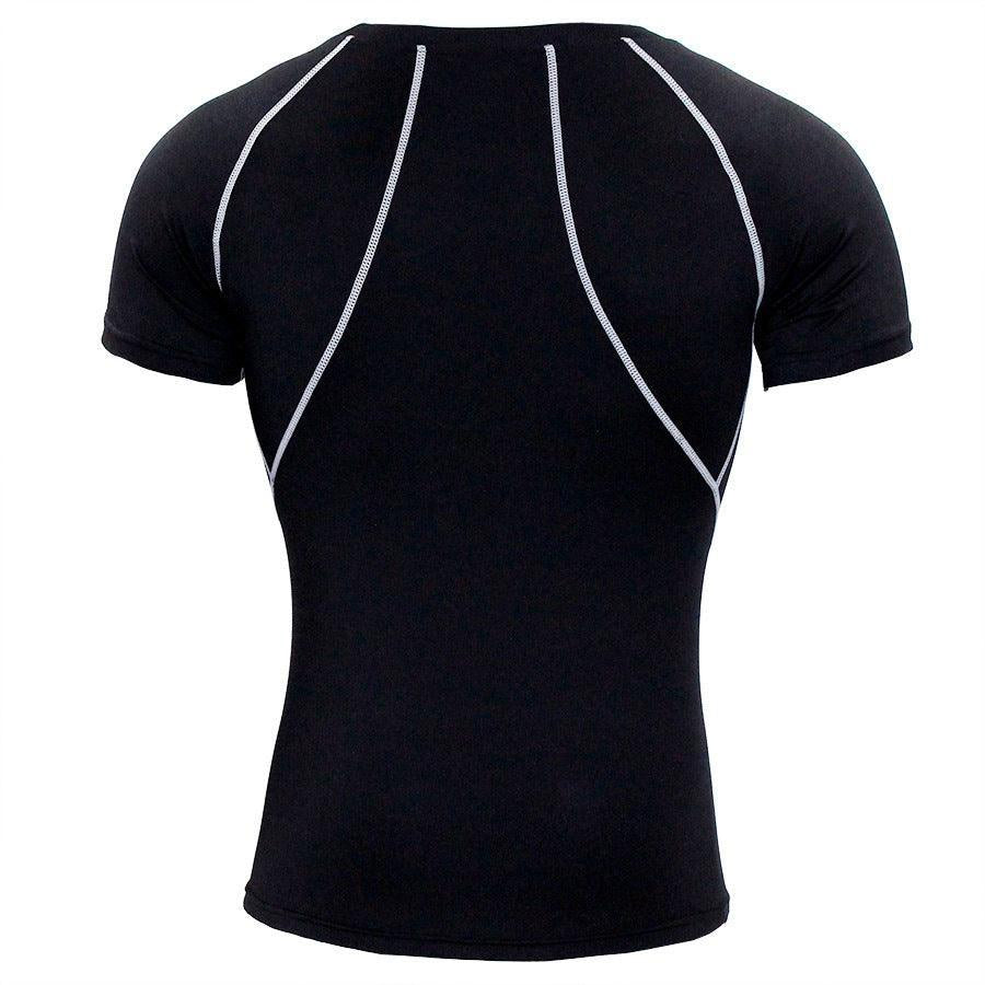 Funktionsshirt Herren - Sport T-Shirt kurz - Gray Rückansicht