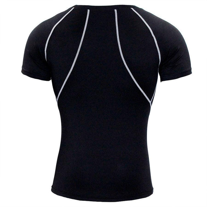 Funktionsshirt Herren - Sport T-Shirt kurz - Gray Rückansicht