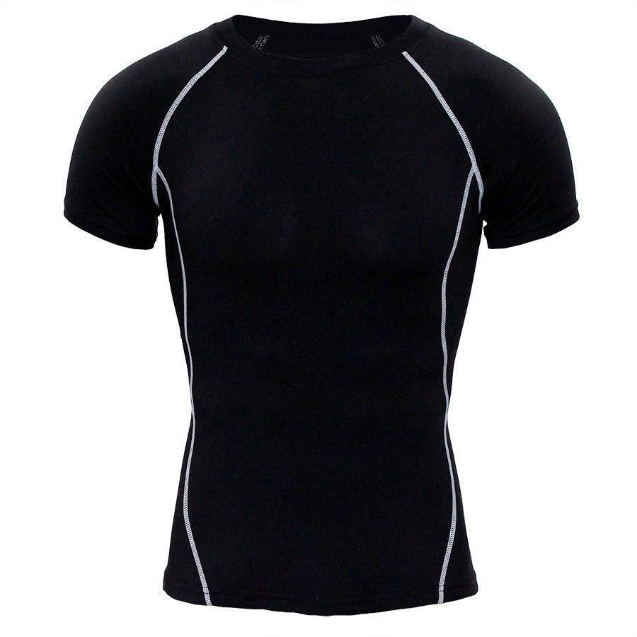 Funktionsshirt Herren - Sport T-Shirt kurz - Gray Vorderansicht
