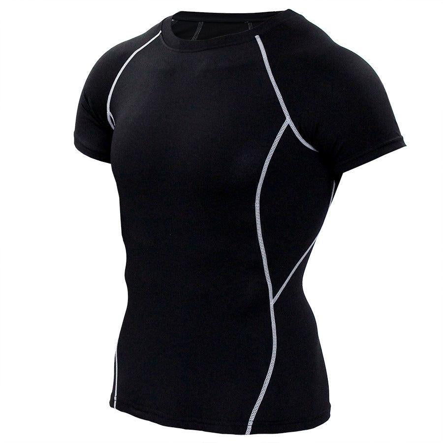Funktionsshirt Herren - Sport T-Shirt kurz - Gray Seitenansicht