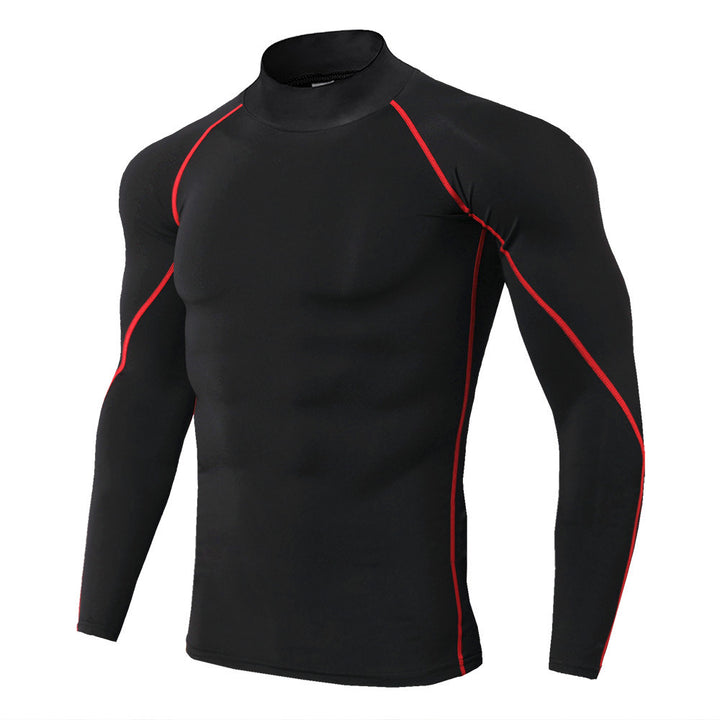 Funktionsshirt Herren - Sport T-Shirt lang - Red Vorderansicht