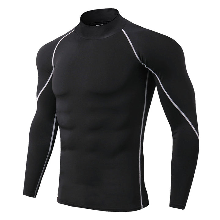 Funktionsshirt Herren - Sport T-Shirt lang - DarkGrey Vorderansicht