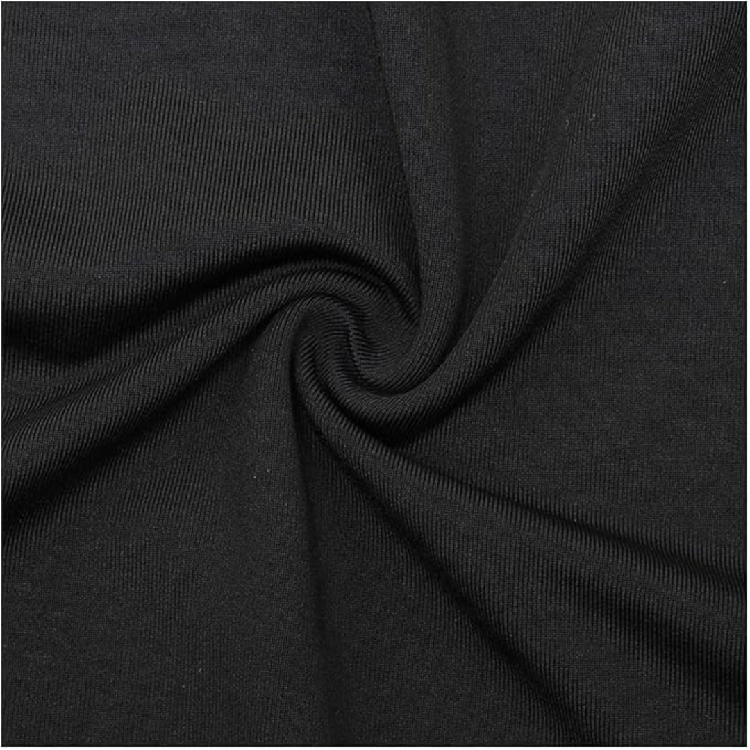 Funktionsshirt Herren - Sport T-Shirt lang - Black Close-Up Material - Slim Fit Design 