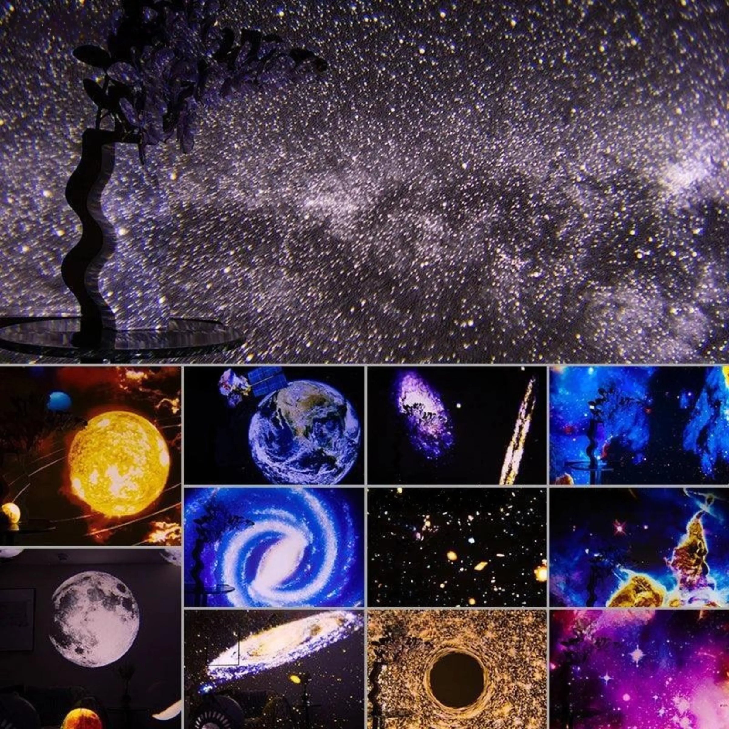 Galaxy Projektor - Alle 12 Szenarien Vorschau