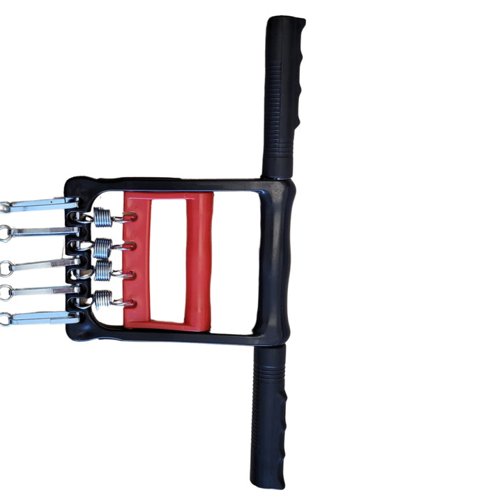 Seitenansicht Fitness Expander mit Griffen und Federn – robuster Heimtrainer