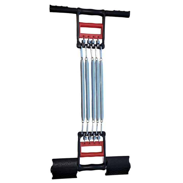 Chest Expander Homegym mit 5 Stahlfedern – Fitnessgerät für Brusttraining zuhause