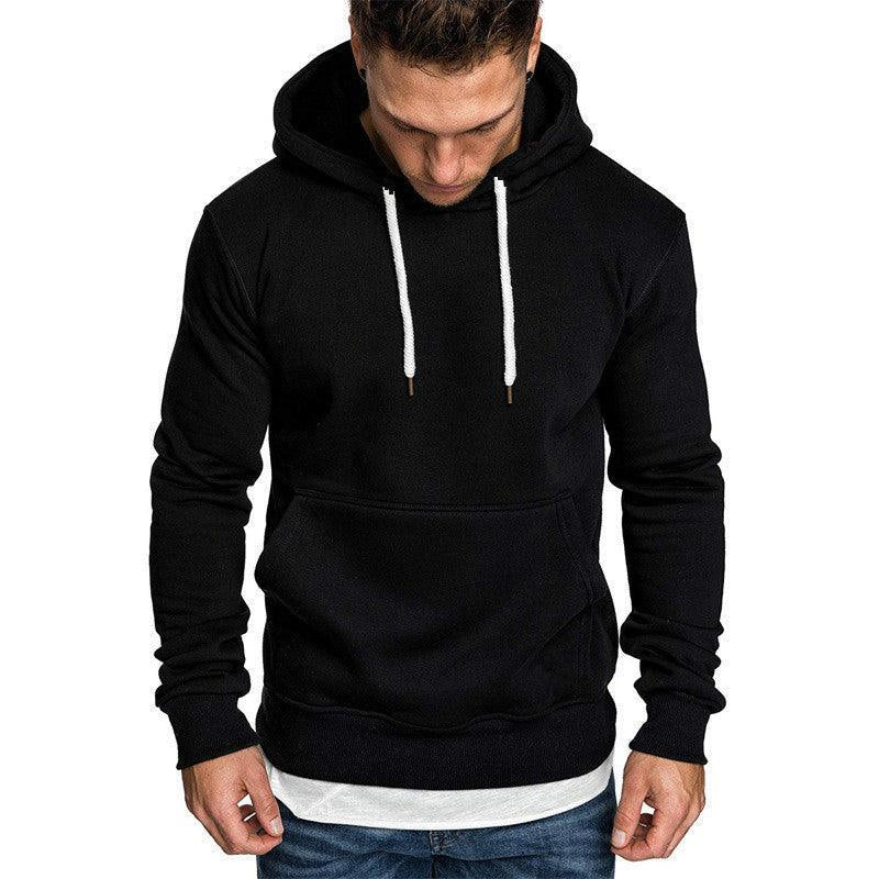 Hoodie Herren - Black Vorderansicht