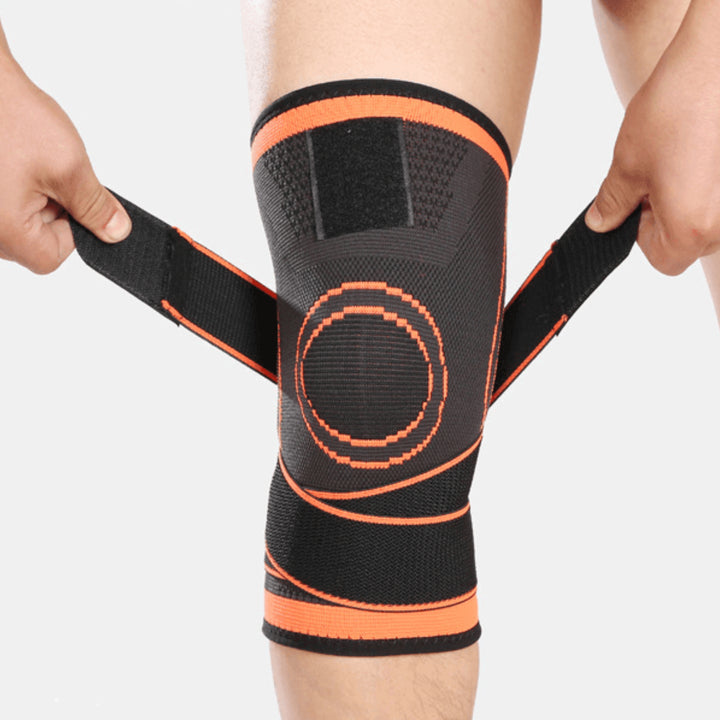 Kniebandage - Orange Vorderansicht