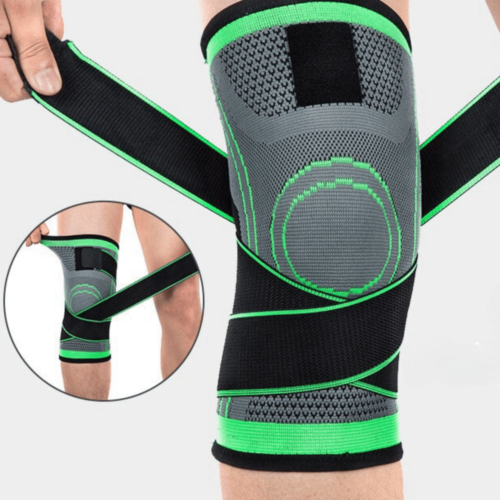 Kniebandage - Green Vorderansicht Close-Up