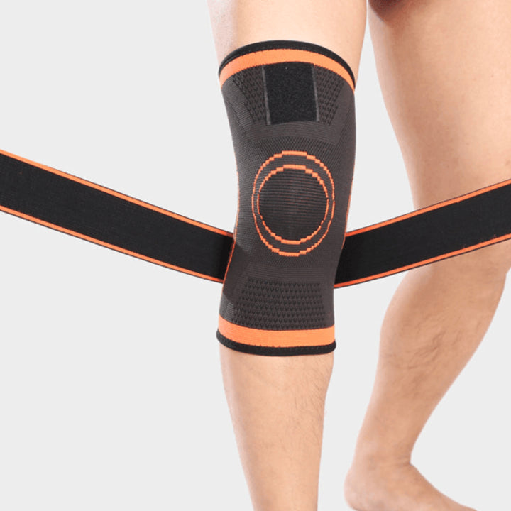 Kniebandage - Orange Vorderansicht
