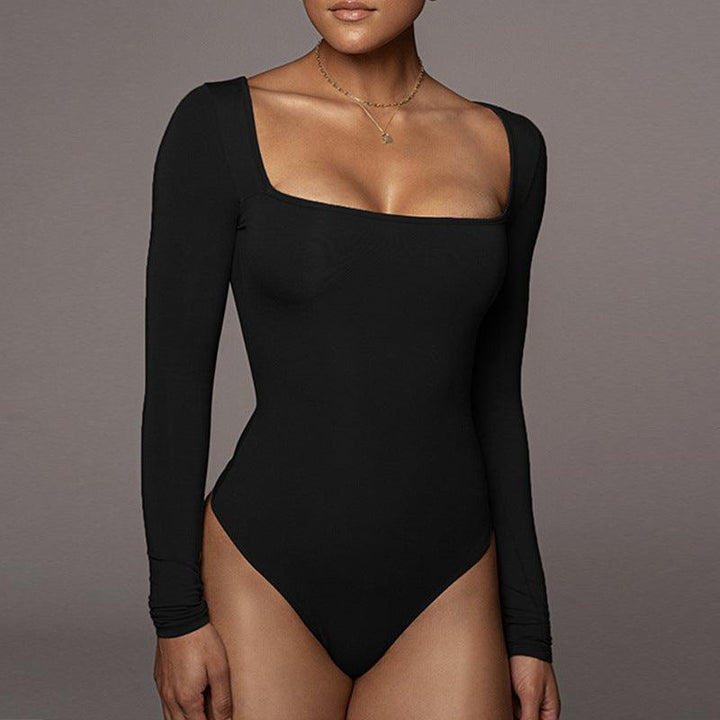 Longsleeve Bodysuit Shapewear - Black Vorderansicht
