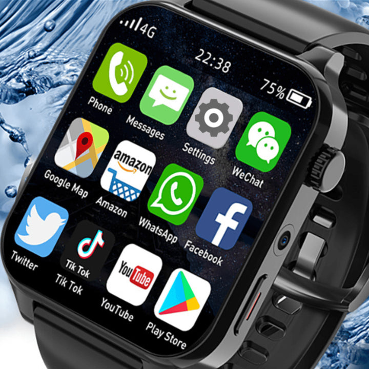 Smartwatch 4G LTE - Vorderansicht Menü Close-Up