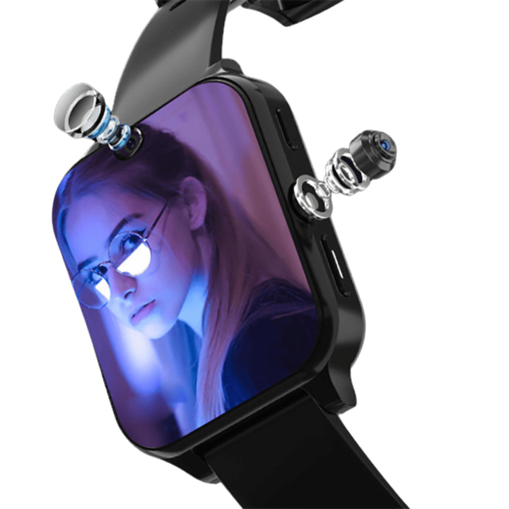 Smartwatch 4G LTE - Vorderansicht mit 2 HD Kameras