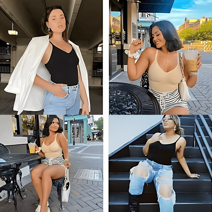 Body Shapewear Damen Bodysuit – Slip-Design & Tummy Control | Fitshape